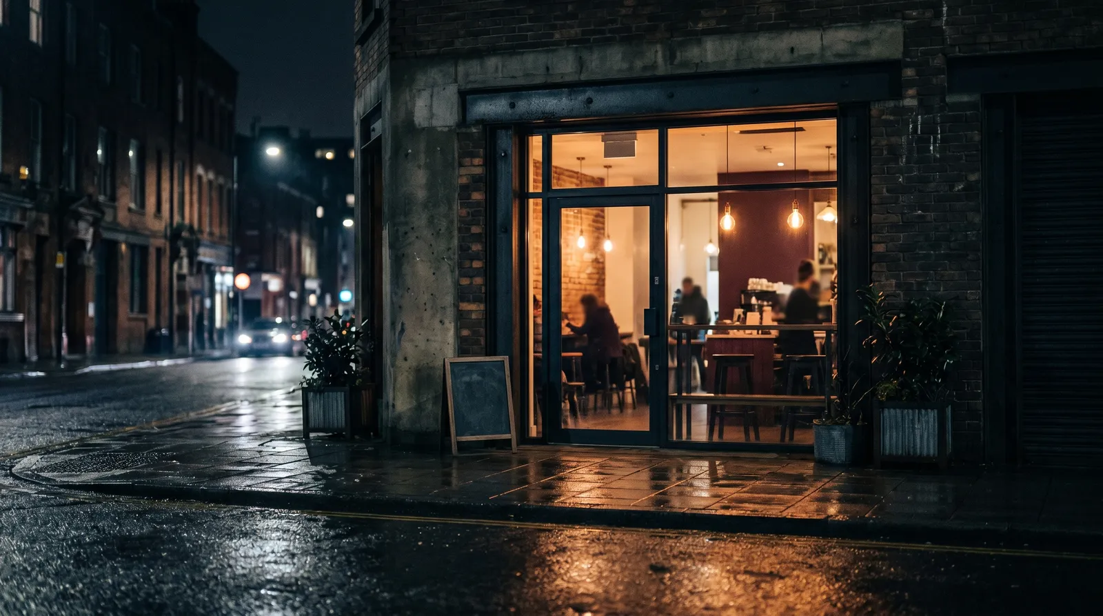Street exterior at night